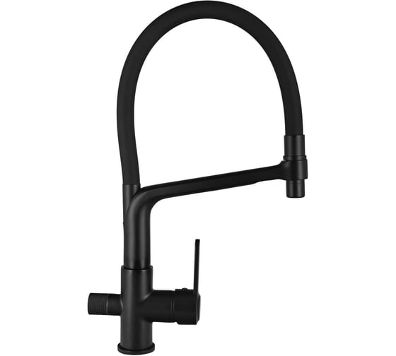 Кухонный смеситель с подводкой питьевой воды WISENT Графит W4755U-12 1