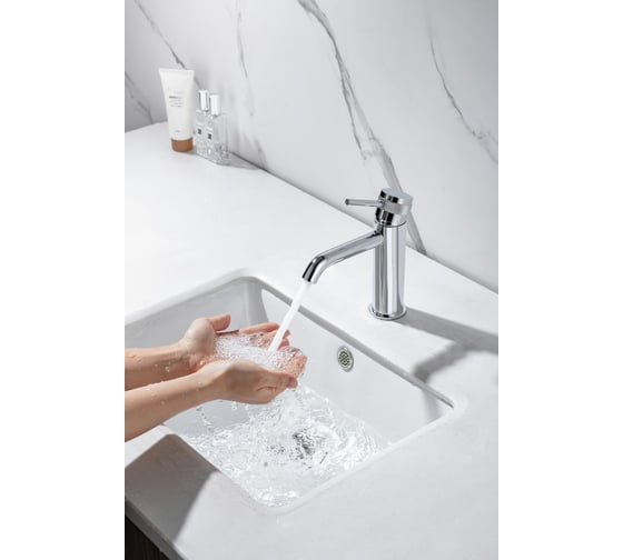Cмеситель для умывальника ALLEN BRAU PRIORITY 3.0  излив 125мм, Kerox, хром 5.31A01-00 00296322