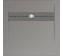 Литьевой поддон ALLEN BRAU Infinity 900x900, без сифона/накладки, платина 8.21001-PGM 00301306