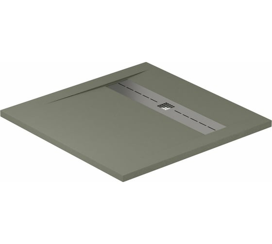 Литьевой поддон ALLEN BRAU Infinity 900x900, без сифона/накладки, олива 8.21001-CGM 00301301
