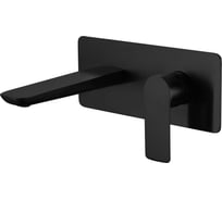 Смеситель для раковины Berges VENTAS S скрытого монтажа, совместный, черный матовый 076006