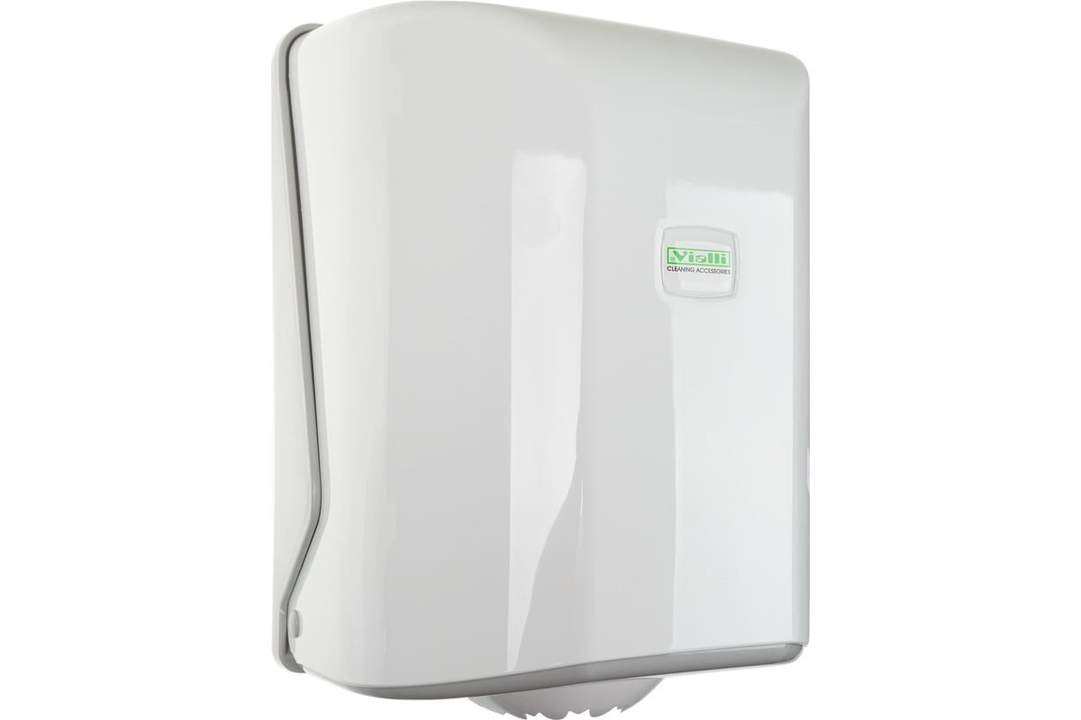 Диспенсер для рулонных полотенец Vialli с центральной вытяжкой белый ...