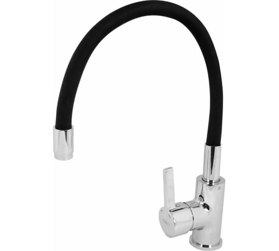 Смеситель для кухни ESKO Coral с R-изливом, черный CL519B