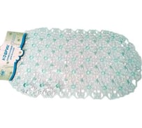 Коврик для ванной комнаты Чисто Быстро Райские цветы силиконовый, размер 65x38 Chb0014 ХВ4907