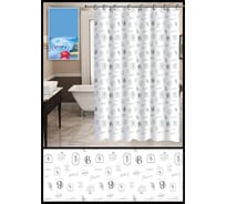 Штора для ванной комнаты Чисто Быстро 180х180 см Chb0118 ХВ6347