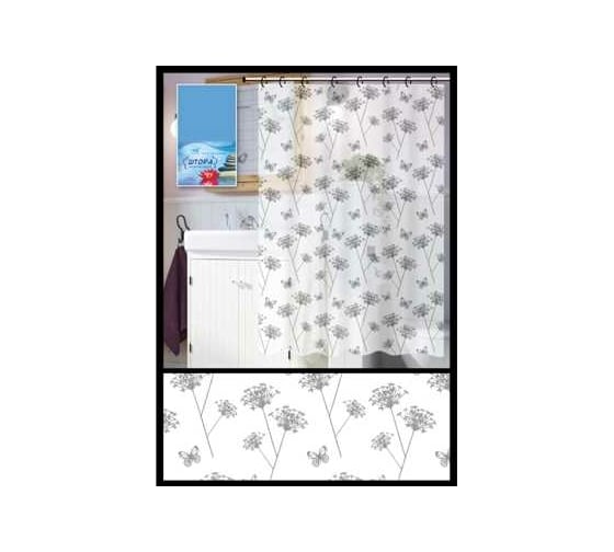 Штора для ванной комнаты Чисто Быстро 180х180 см Chb0148 ХВ6365 1