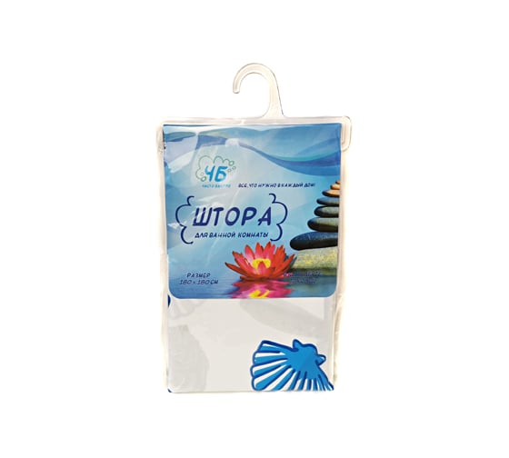 Штора для ванной комнаты Чисто Быстро 180х180 см Chb0123 ХВ6352