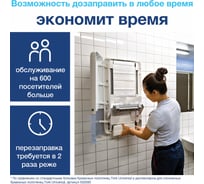 Диспенсер для полотенец TORK система H5 PeakServe, mini, вмещает 1230 полотенец, белый 552550 607592