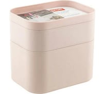 Органайзер PROFF PLASTIK 3-секционный 150x110x85 мм MINI с разделителями, розовый, пластиковый ИН-2601872р