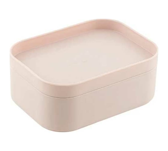 Органайзер PROFF PLASTIK 3-секционный 150x110x85 мм MINI с разделителями, розовый, пластиковый ИН-2601872р