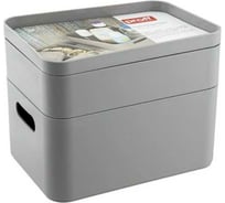 Органайзер PROFF PLASTIK 3-секционный 225x155x100 мм серый, пластиковый ИН-2601871с