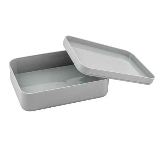Органайзер PROFF PLASTIK 3-секционный 225x155x100 мм серый, пластиковый ИН-2601871с