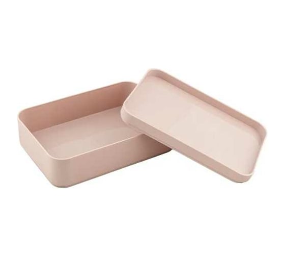 Органайзер PROFF PLASTIK 3-секционный 225x155x100 мм розовый, пластиковый ИН-2601871р