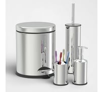 Набор предметов для ванной PROFF PLASTIK 4 шт., металлический ИН-2601954