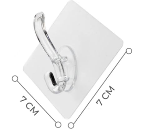 Набор крючков на самоклеящейся основе Рыжий кот 7x7 см (3 шт) PH-02 104941