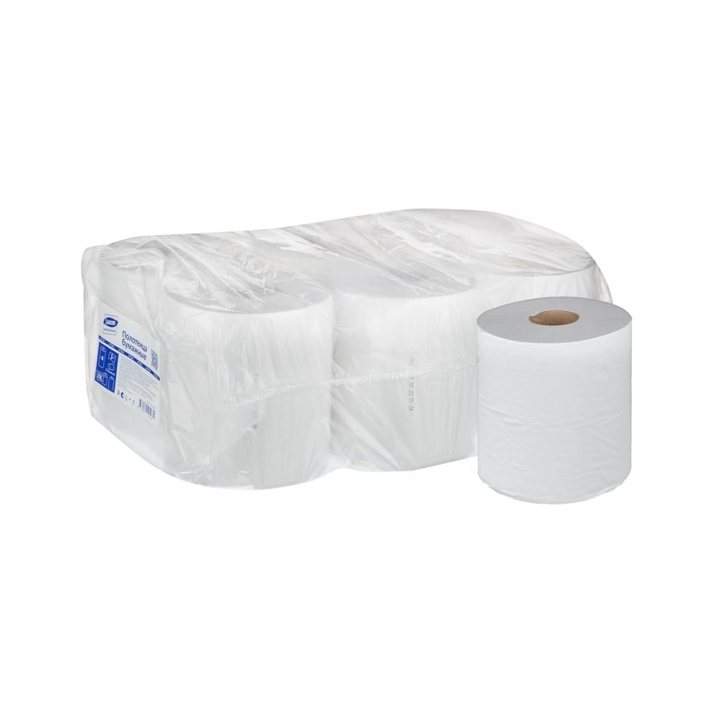 Бумажные полотенца Luscan для диспенсера, 1 слой, 270 метров, 6 рул/уп ...