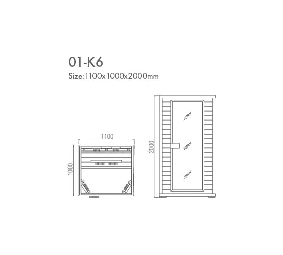 Сауна инфракрасная KOY H01-K6