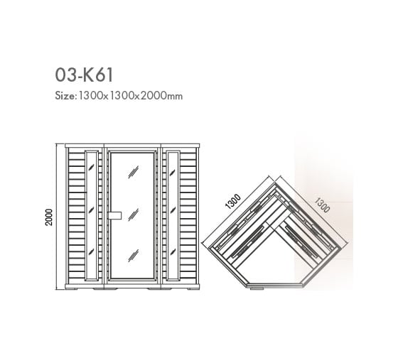 Сауна инфракрасная KOY H03-K61