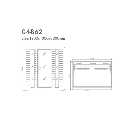 Инфракрасная сауна KOY H04-B62