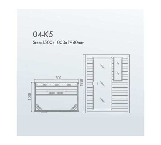 Инфракрасная сауна KOY H04-K5