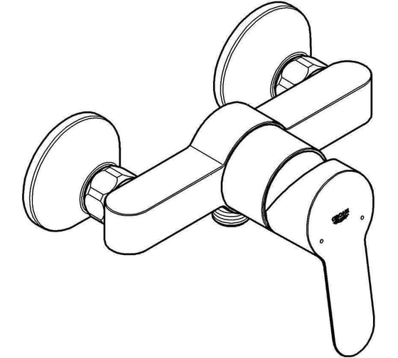Смеситель для душа GROHE BauEdge хром 23333000 00000057192