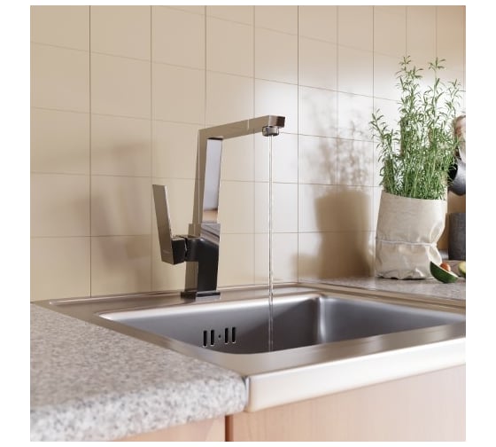 Смеситель для кухни MIXLINE 25k ML20-032 высокий излив боковая ручка 550737