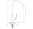 Смеситель для кухни MIXLINE 30k ML21-032 высокий излив боковая ручка 550742 5