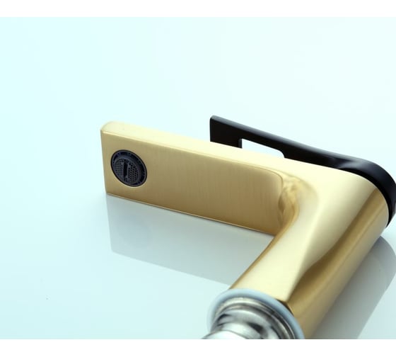 Смеситель для раковины Bronze de Luxe ELEMENT матовое золото/черный EL02GB