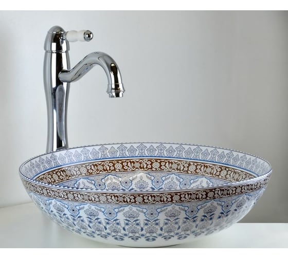 Смеситель для раковины Bronze de Luxe TIFFANY высокий, хром C912