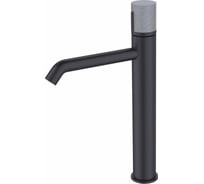 Высокий смеситель для раковины Bronze de Luxe FOCUS черный/серый гранит 24615BG