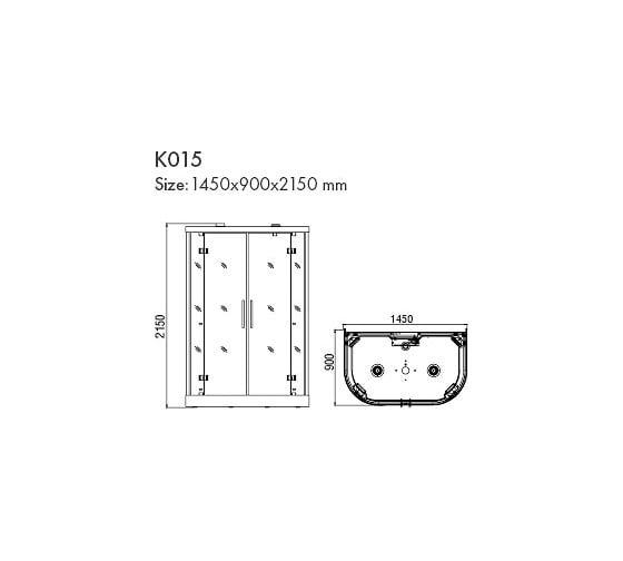 Инфракрасная душевая кабина KOY K015