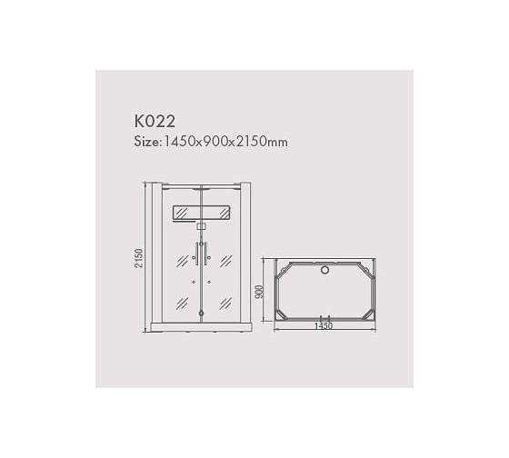 Инфракрасная душевая кабина KOY K022