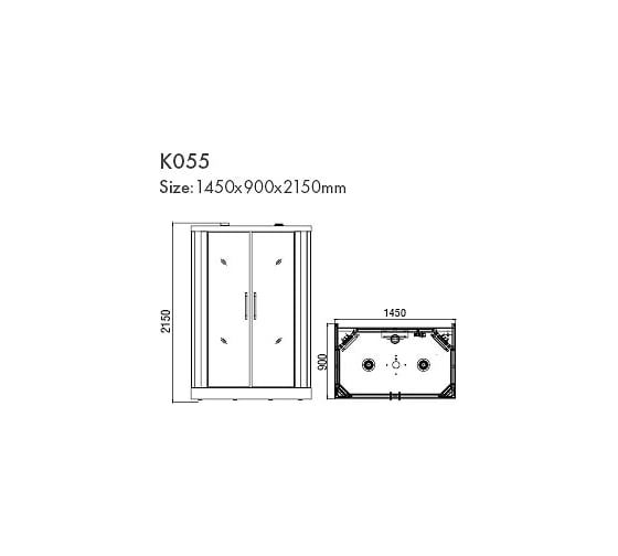 Инфракрасная душевая кабина KOY K055