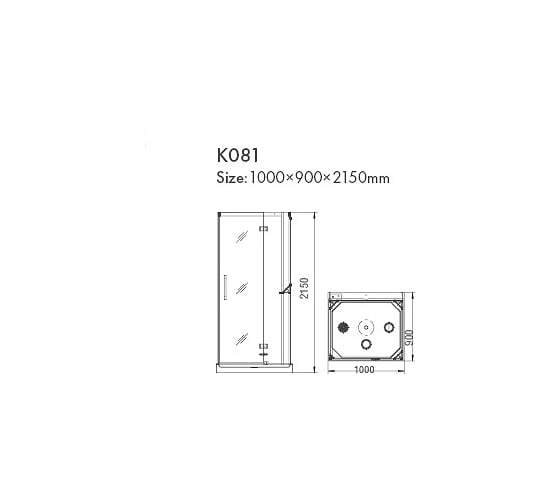 Инфракрасная душевая кабина KOY K081