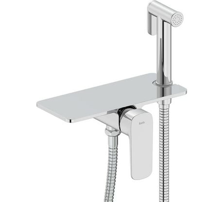 Встраиваемый смеситель IDDIS Axes с гигиеническим душем, полка AXESBSHi08