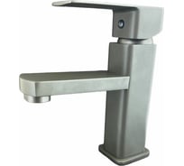 Смеситель для раковины Rainsberg хром, однорычажное управление, фиксированный излив. монтаж на одно отверстие, на гайке. гибкая подводка. присоединительный размер 1/2"  R1001YF