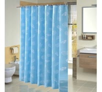 Штора для ванной комнаты PERFECTO LINEA Harmony 180x180 см, с кольцами, ракушки 36-118109