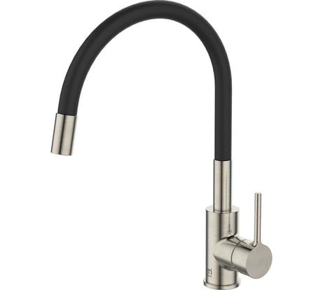 Смеситель для кухни Milardo Meal с гибким изливом, сатин M01BN0FM05