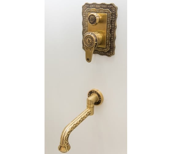 Встраиваемый комплект для душа BRONZE DE LUXE WINDSOR с изливом (душ КРУГ) 10137R