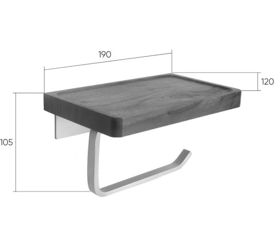 Держатель туалетной бумаги BRONZE DE LUXE FOREST матовое золото 10705G