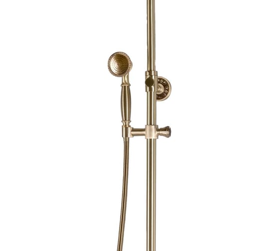 Комплект для ванны и душа BRONZE DE LUXE ROYAL двухручковый, излив 25см (душ КРУГ) 10121DR