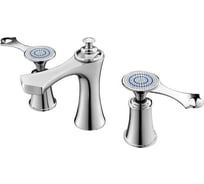 Смеситель на три отверстия Bronze de Luxe ЯСМИНА 8003/B02