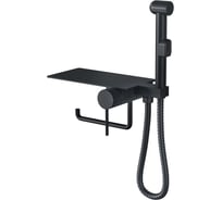 Гигиенический душ встраиваемый с полкой СКАНДИ черный Bronze de Luxe 708B