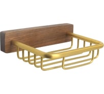 Мыльница подвесная Bronze de Luxe ФОРЕСТ матовое золото 10703G