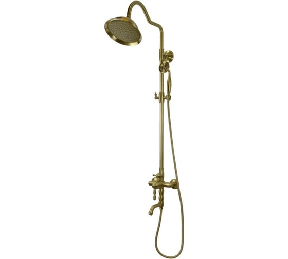 Душевая колонна BRONZE DE LUXE TIFFANY с изливом бронза 1919BR
