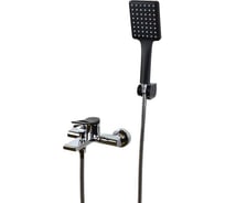 Смеситель для ванны и душа BRONZE DE LUXE ELEMENT хром/чёрный EL03CB