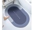 Коврик ZDK Homium Home Sil цвет синий/серый овальный homemat02 1