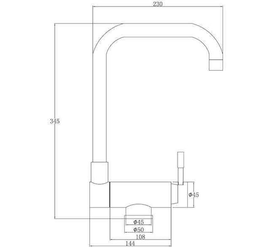 Смеситель ZorG Steel Hammer нержавейка SH 5197 INOX