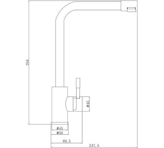 Смеситель ZorG Steel Hammer нержавейка SH 5191 INOX