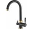 Смеситель ZorG Steel Hammer черный металл/бронза SH 713 BLACK BR 1